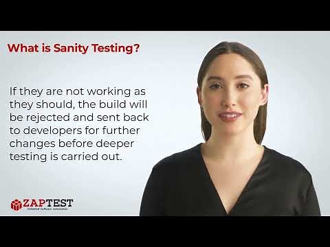 What is sanity testing?