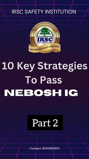 Smart Study Plan to Clear NEBOSH IG1 Exam - Part 2