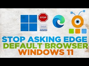 How to stop Edge from asking to be default browser