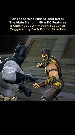 MK vs DC Menu Full Animation Action