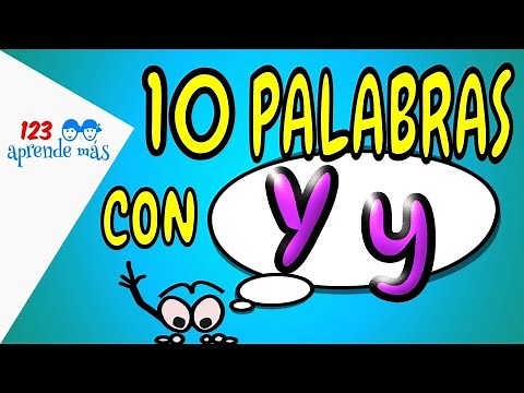 10 palabras con la letra y para niños de preescolar