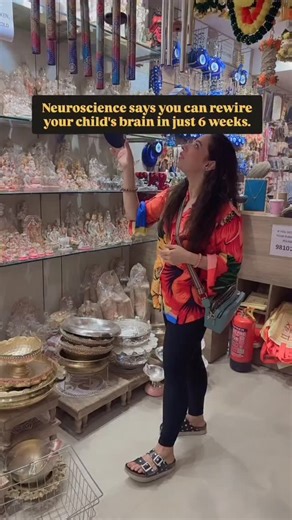 Samridhi Verma on Instagram: "Neuroscience says you can rewire your child’s brain in just 6 weeks 🧠 And the best part? You don’t need anything fancy — just small, consistent habits that shape their emotions, confidence, and creativity 💛 ✨ Gratitude journaling – helps kids focus on what they have instead of what’s missing. 🎨 Art & Craft time – builds patience, expression, and joy through creating. 💭 Positive affirmations – rewires their inner voice to be confident and kind. 🌸 Mindful breathi