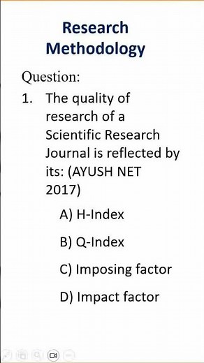 Research Methodology MCQ | Scientific Research Journal 📘