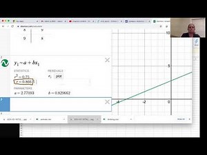Module 8/9: Finding the Correlation Coefficient and Regression Line in Desmos