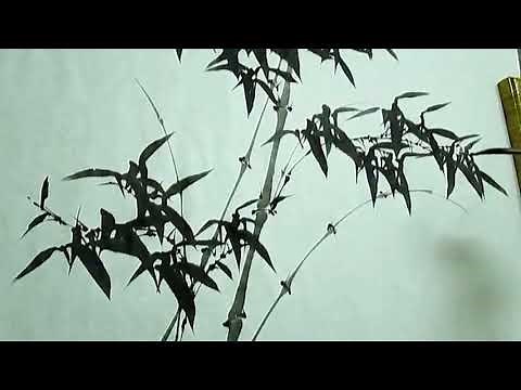 How to Paint bamboo in Chinese ink painting