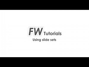 FreeWorship Tutorial: Slide Sets