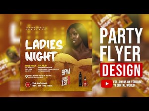 How to design a party flyer poster in photoshop