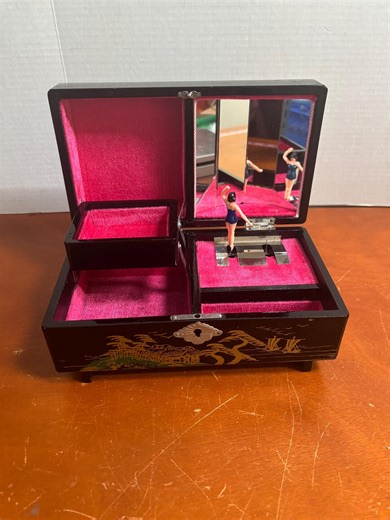 Vintage Japanese 1950s Bathing Beauty Lacquered Music Box – Mirrored Jewelry Storage - Working - Etsy