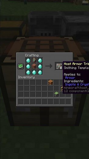 This is how to duplicate the host armor trim in Minecraft survival.