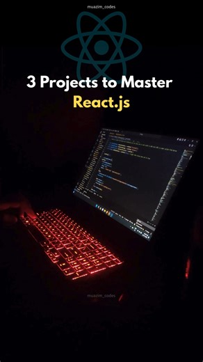 Muazim on Instagram: "🔑Why These Projects Work ⬇️ Covers 90% of real-world React Forces you to think in components Teaches state flow & data flow Prepares you for production apps 📌 How to Build Them Right Start simple Add features gradually Refactor code Avoid copy-paste tutorials Push everything to GitHub 💾 Save this roadmap 📤 Share with a React learner 👨‍💻 Follow @muazim_codes for real coding guidance keywords: [ JS, Software Engineer, Javascript, Corporate, Web Development, App Develope
