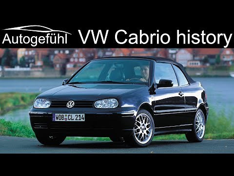 The history of Volkswagen convertibles - VW Beetle, Golf, Ghia, Iltis, EOS, T-Roc Cabriolet