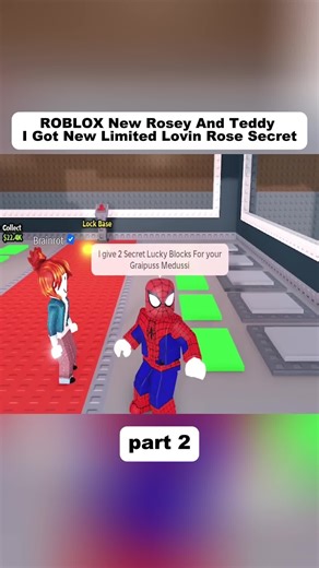 ROBLOX New Rosey And Teddy - I Got New Limited Lovin Rose Secret part 2 #brainrot #trend