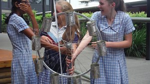 23 reactions | Year 9 Elective Math students have been studying chaos with Dr Stewart (aka #themathsdoctor). To demonstrate chaotic principles they left the nice dry classroom and went outside to play with the Lorenz Water Wheel. #mathatSCAS | St Columba Anglican School | Facebook