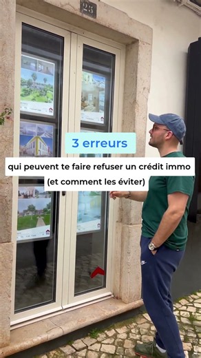 Les 3 erreurs qui font qu'on se fait refuser un crédit immo. 👇