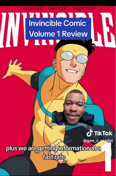 Invincible Comic Volume 1 review #superhero #invincible #imagecomics #blerd #creatorsearchinsights #greenscreen