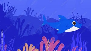 Cartoon Underwater Fish Animation