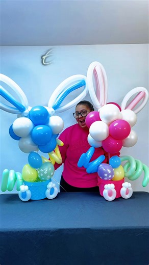 Balloon Easter basket Tutorial #springballoons #balloondecor #easterbaskets | Delloons
