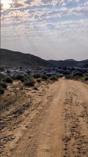 Overlooking Springbok, South Africa right before sunset #travelvlog #springbok #town