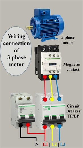 electrical motor control system diagram.