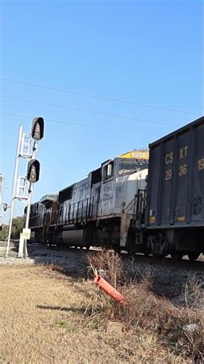 B339 clears Valrico, FL with CSX 50TH anniversary operation lifesaver 4568 trailing 1/13/26 #railfan