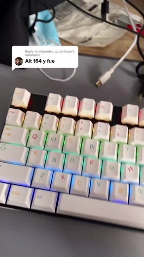 RGB Mechanical Keyboard Close-Up and Interaction