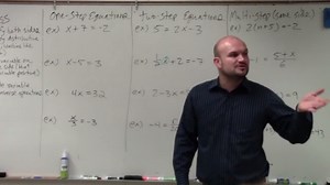 How to solve a linear equation using only two steps inverse operations