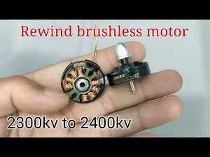 How To Rewind A brushless motor | RC Airplane motor rewinding