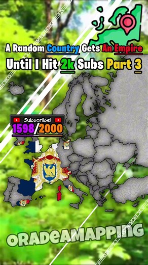 A Random Country Gets An Empire Part 3 #countryball #mapping #viral #map #europe #geography #mapper