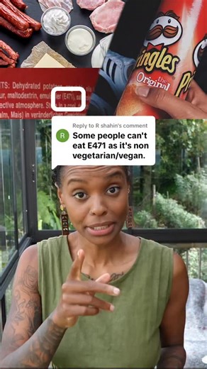 Queen of Vitality 💚 on Instagram: "⚠️⚠️⚠️E471 mono and diglyceride / E472 E472e advanced mono and diglyceride. Not vegan or vegetarian unless they say VEGAN or PLANTBASED otherwise I’d never trust it, most manufacturers don’t disclose their sourcing. #e471 #food #vegan #vegetarian #plantbased"