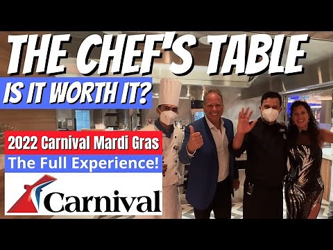 Carnival Cruise Line Chef's Table Experience