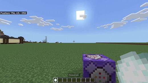 Command Snowball Fire in Minecraft Bedrock Edition