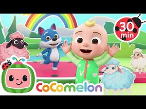 JJ's Colorful Sheep Dance Party! 🐑 | Dance Party | CoComelon Nursery Rhymes & Kids Songs