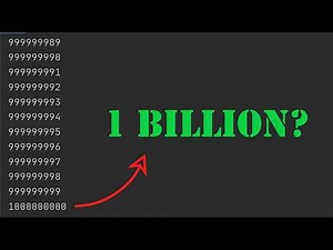 How fast can a computer count to a billion?