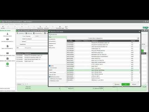 25 SAGE I7 GESTION COMMERCIALE: CORRECTION DU CAS BABY WORLD - ELABORATION D'UN ACCUSE DE B.C