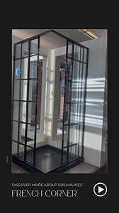 Step into more style with the French Corner Enclosure. Smart design, sleek lines, and everyday luxury. ✨ Tap the link to explore more. | DreamLine Shower