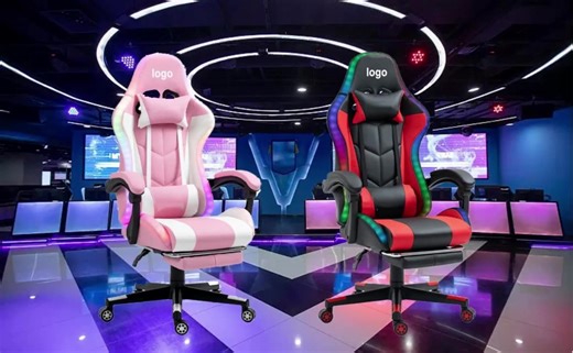 Cheap Maximum comfort High Back Ergonomic Computer Racing Chair Adjustable Gamer Chair With Footrest Swivel Chair With Lumbar Support