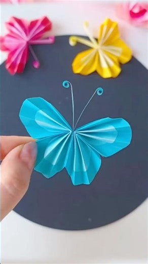 DIY Paper Butterfly Hack That Works Every Time #artandcraft #tutorial #shorts