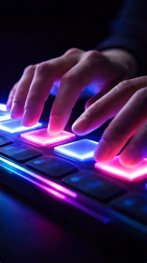 Neon Hand Tapping ASMR ✨ Satisfying Glow Sounds #shortsfeed