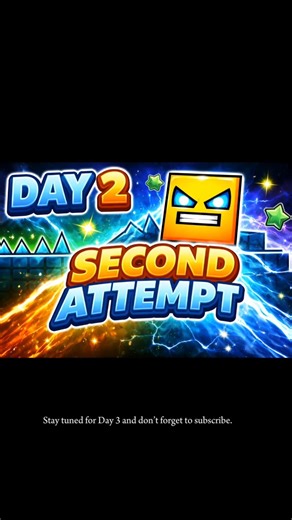 Day 2 of beating every level in Geometry Dash Lite with 1 attempt per day. | #geometrydash #gaming