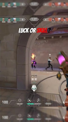 luck or skill ? | #shorts #valorant #valorantmemes #edit #fyp #viral #gaming #kks