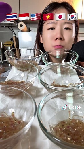 사백어 나라별 소스 먹방 ASMR