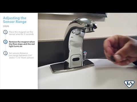 How To: Adjusting The Sensor Range On An Above-Deck Sensor Faucet
