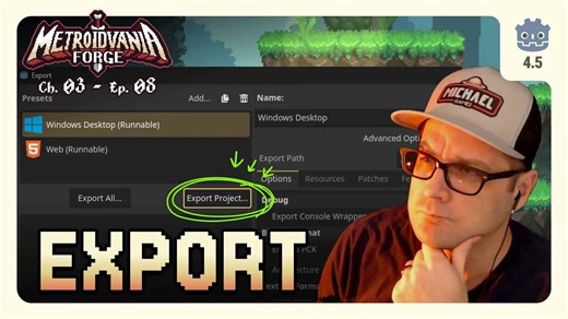 【中文语音】导出你的Godot 4游戏（Windows版 + Web网页版）