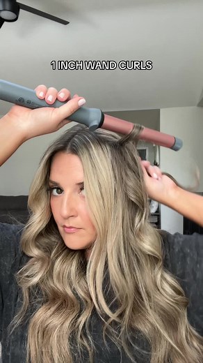 One inch wand curls 🩷 #hairstyle #hair #wandcurls #wand #curls #easyhairstyle #hairitagebymindy @Hairitage by Mindy