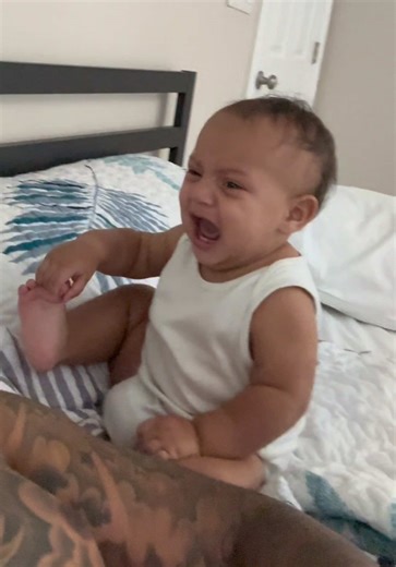 Baby Cries to See if Dad Has Milk 😂