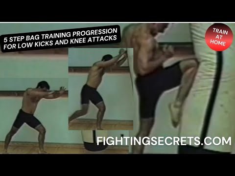 Required Bag Training Progression for Destructive Low Kicks & Knee Attacks Vol 1: Exclusive Clips