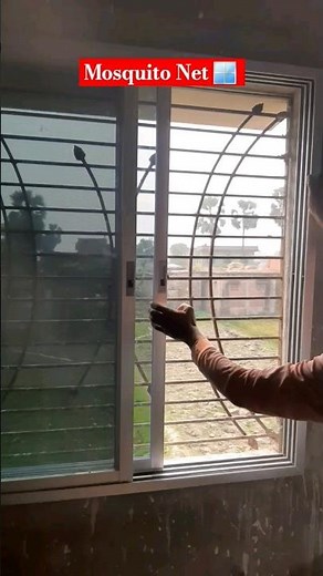 Mosquito Net Fitting | how to make two track sliding window #work #aluminium #workout #woodworking