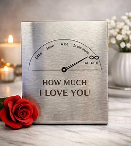 Metal Love Meter Sign – Infinity Symbol, Romantic Anniversary Gift - Etsy