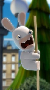 100K views · 3.1K reactions | Rabbid with a stick 羚 accidentally became the fight choreographer #rabbids #animation #funny #cartoon #bwah | Rabbids | Facebook