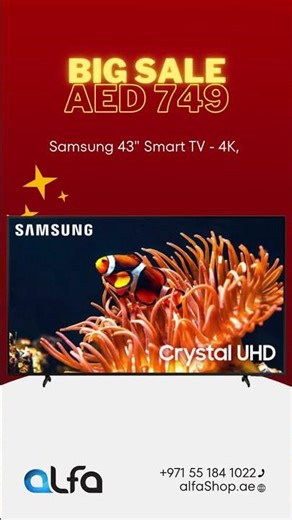 Samsung 43 Smart TV 4K, 43DU8000